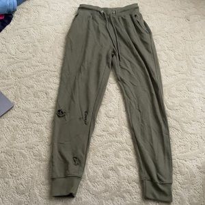 Army green misguided sweatpants/joggers